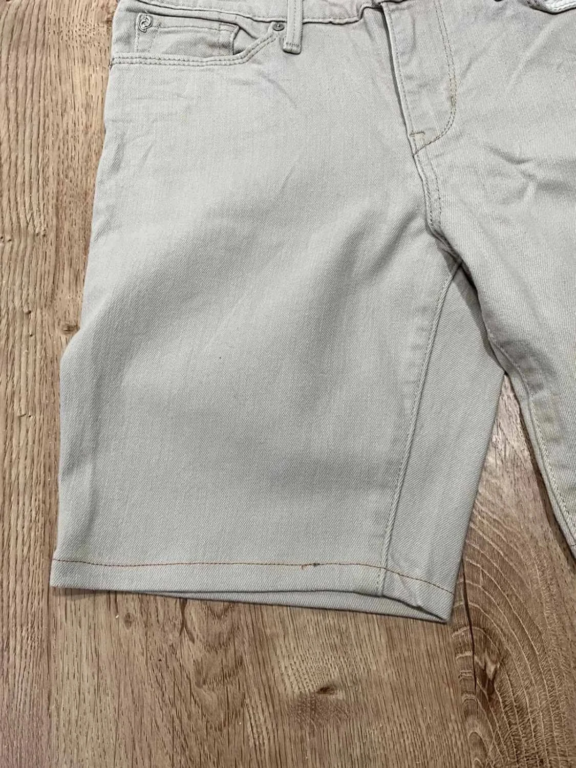 Short Levi's Modern Crop Preppy Femme 98% Coton Gris Slv018 – photo 5